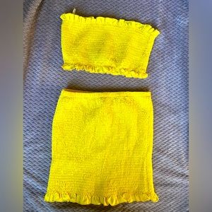 Skirt and crop top set